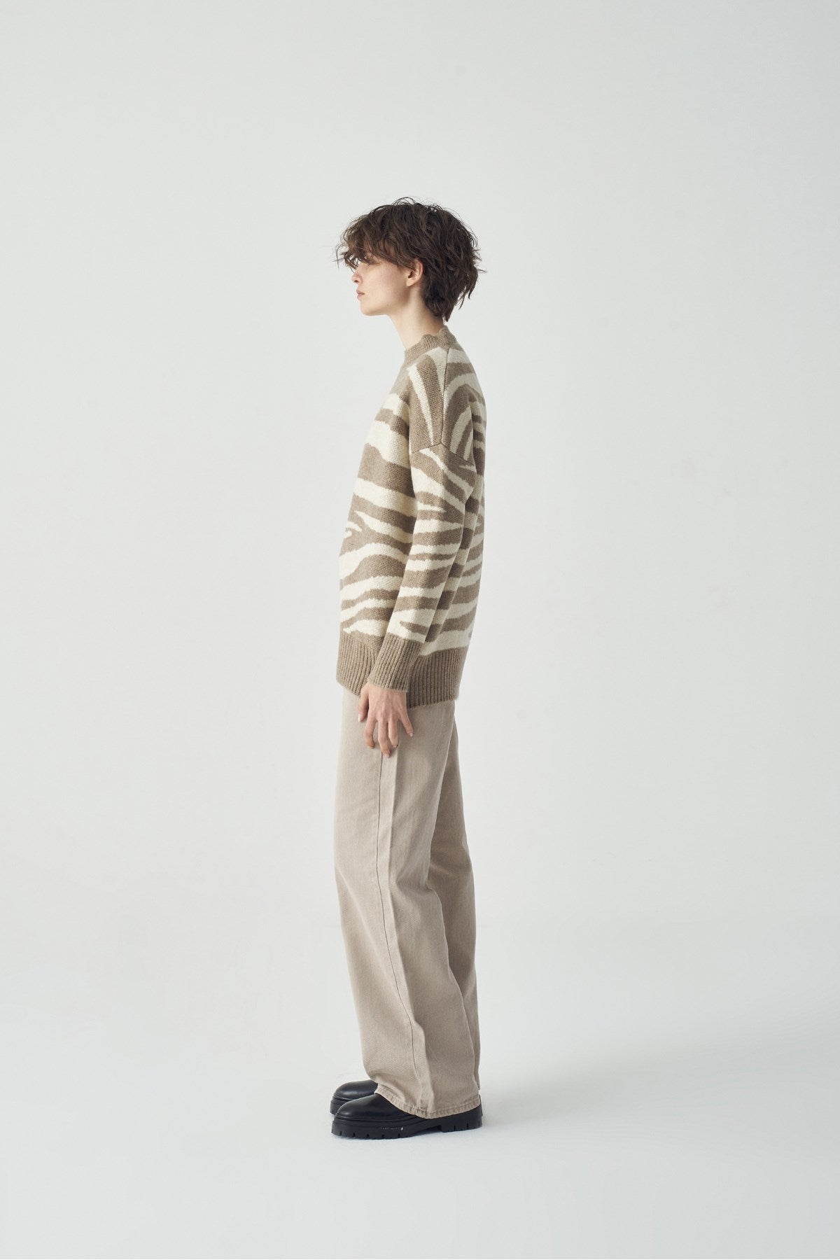 Zebra trui (Bruin)