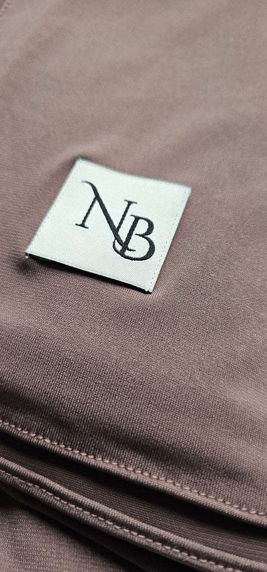 Premium-Jersey (Dunkles Taupe)