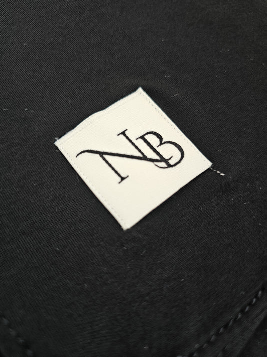 Bambusjersey (Schwarz)