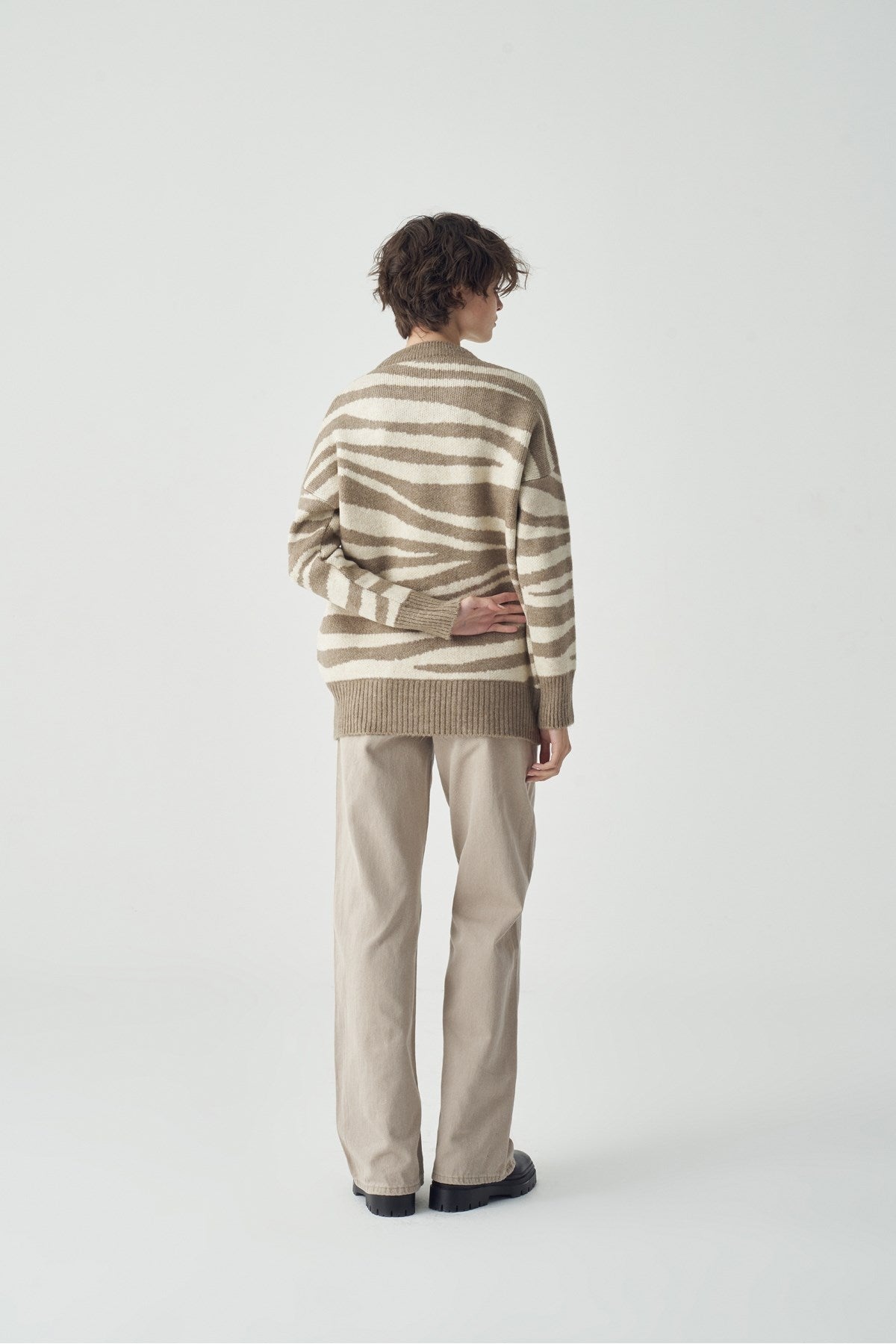 Zebrapullover (Braun)