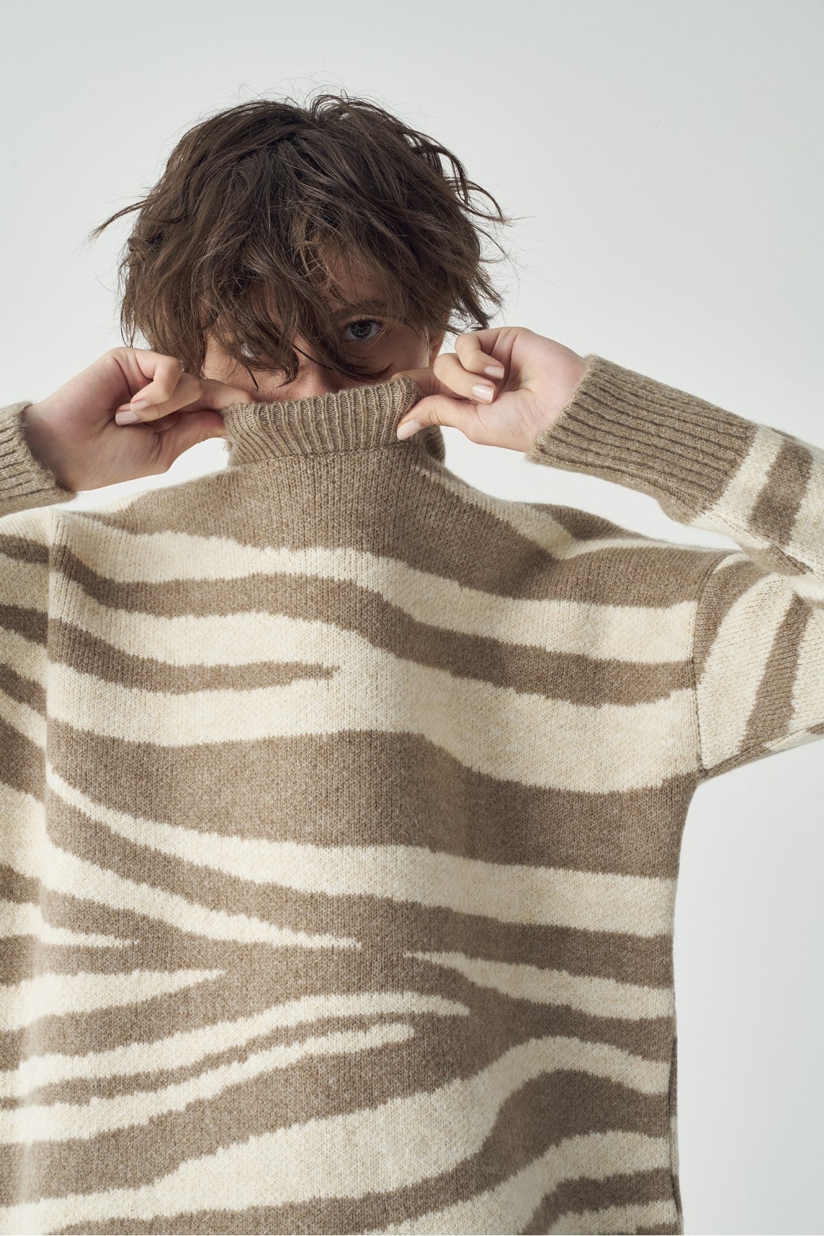 Zebrapullover (Braun)