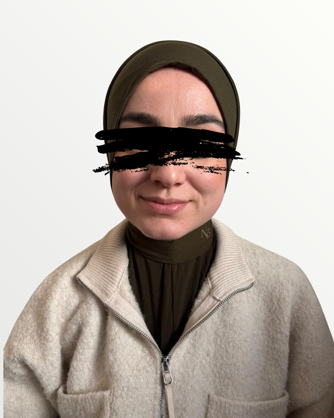 premium jersey instant hijab groen